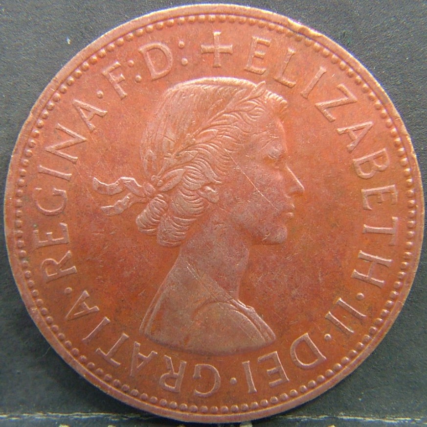 Back side of 🇬🇧 United Kingdom – Monarchs and Milestones 1 Penny  1965 object