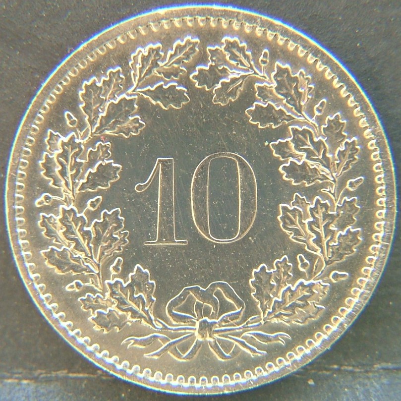 Additional view 1 of 🇨🇭 SWITZERLAND – Helvetic Confederation Coinage 10 Rappen 1973 coin