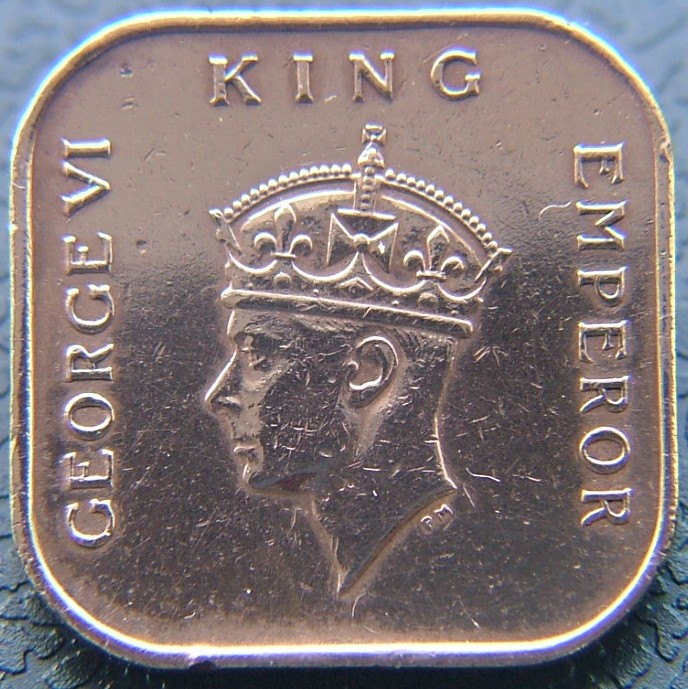 Front side of Malaysia 1 Cent 1941 coin