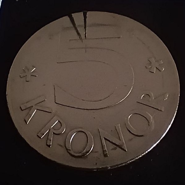 Additional view 2 of Sweden 5 Kronor 1990 coin
