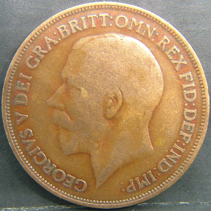 Back side of 🇬🇧 United Kingdom – Monarchs and Milestones 1 Penny  1916 object