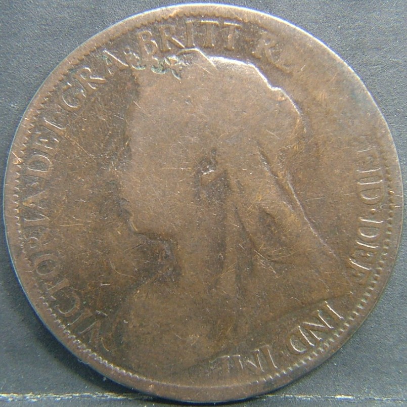 Back side of 🇬🇧 United Kingdom – Monarchs and Milestones 1 Penny  1896 object