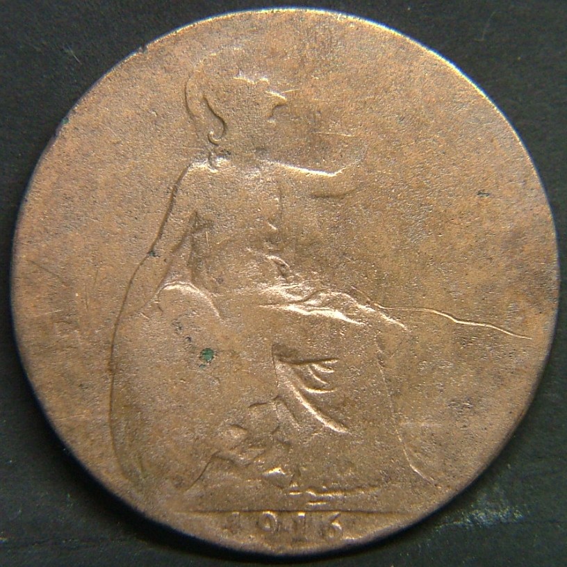 Additional view 2 of 🇬🇧 United Kingdom – Monarchs and Milestones 1 Penny 1916 coin
