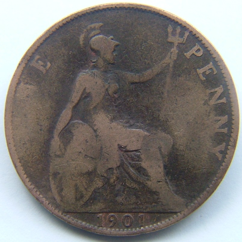 Additional view 1 of Great Britain 1 Penny 1901 coin