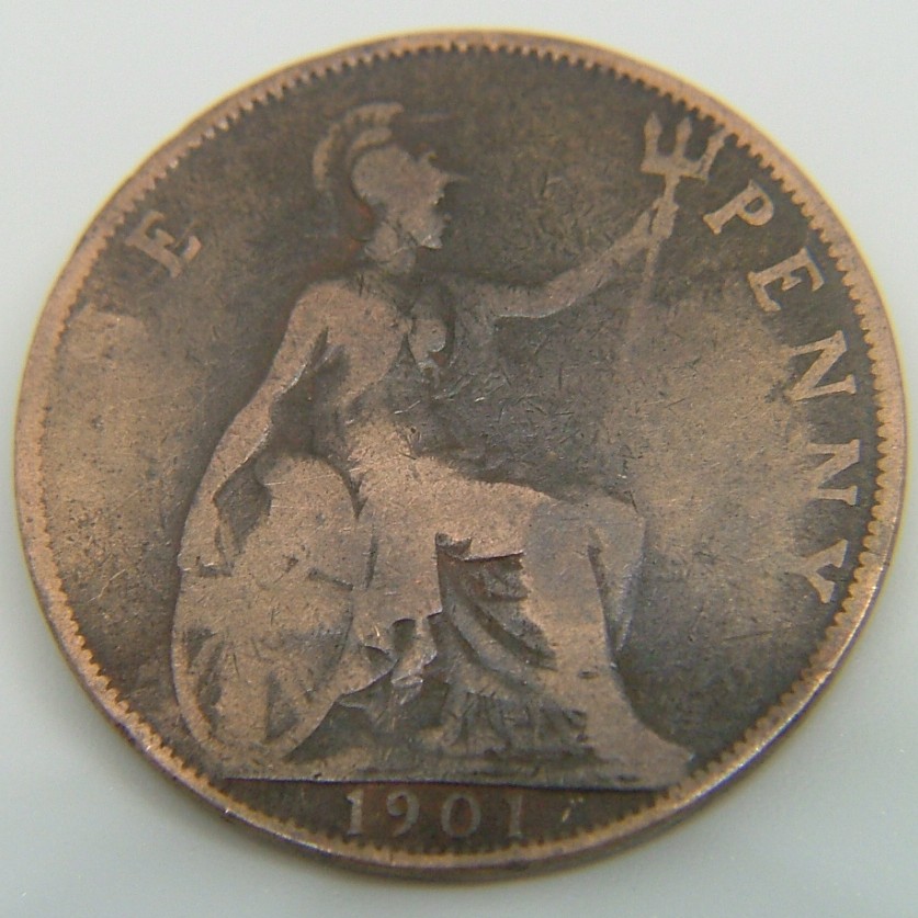 Additional view 2 of Great Britain 1 Penny 1901 coin