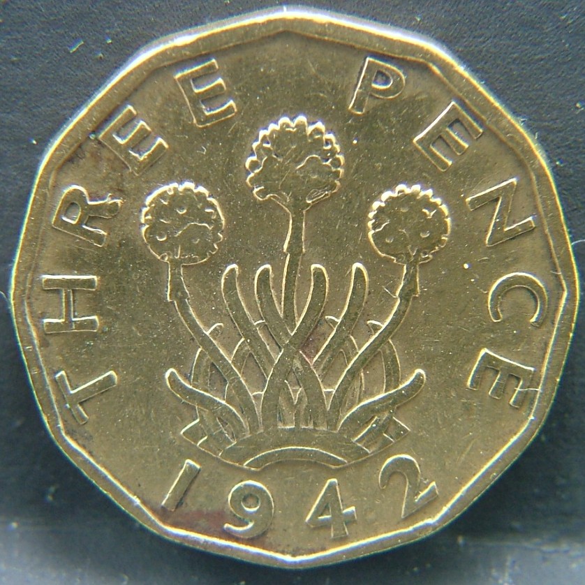 Additional view 1 of Great Britain 3 Pence 1942 coin