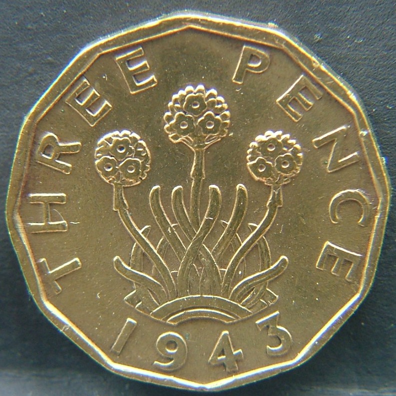 Additional view 1 of 🇬🇧 United Kingdom – Monarchs and Milestones 3 Pence 1943 coin