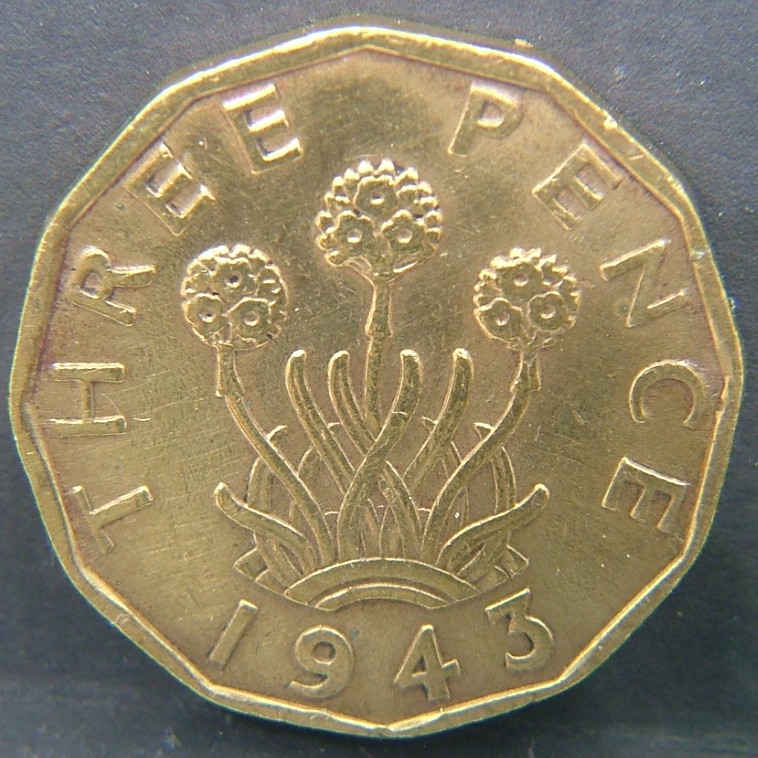 Additional view 2 of 🇬🇧 United Kingdom – Monarchs and Milestones 3 Pence 1943 coin