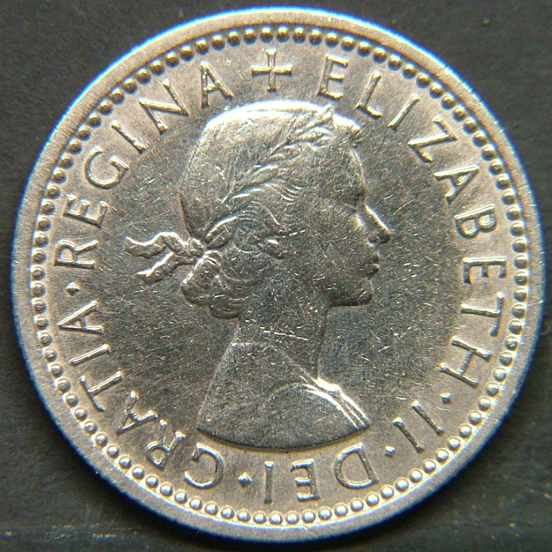 Back side of 🇬🇧 United Kingdom – Monarchs and Milestones 6 Pence 1962 coin