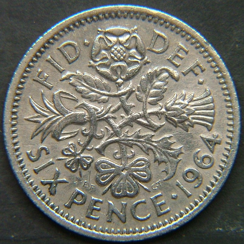 Additional view 2 of 🇬🇧 United Kingdom – Monarchs and Milestones 6 Pence 1964 coin