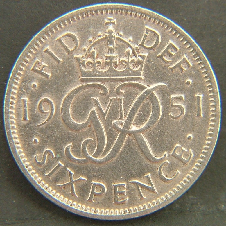 Additional view 2 of 🇬🇧 United Kingdom – Monarchs and Milestones 6 Pence 1951 coin