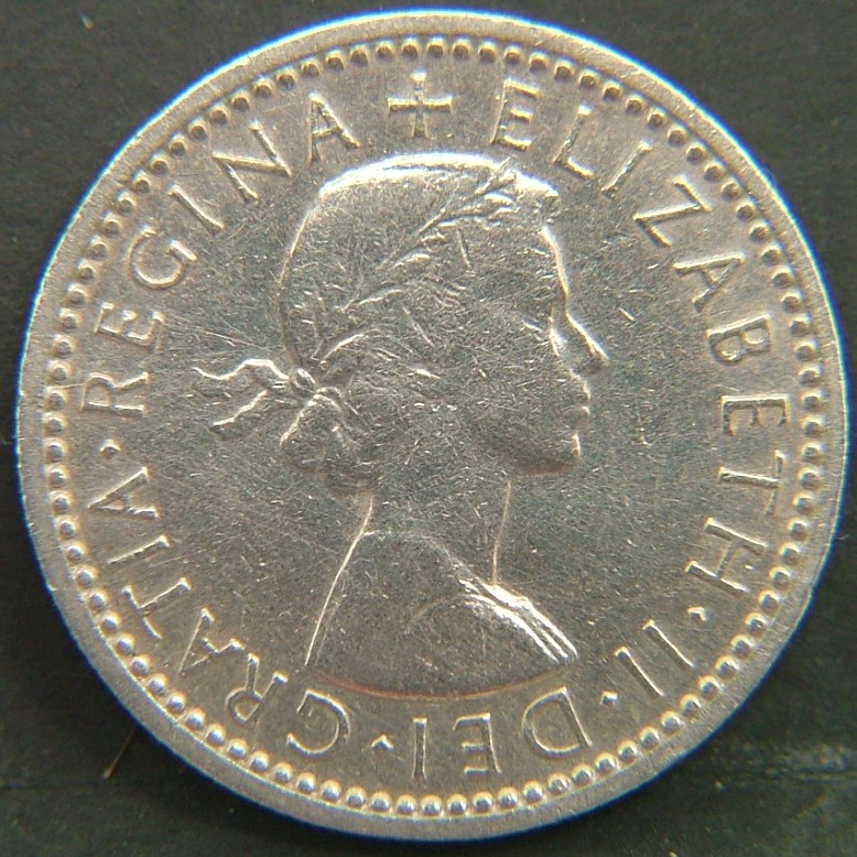 Back side of 🇬🇧 United Kingdom – Monarchs and Milestones 6 Pence 1957 coin