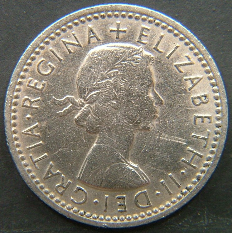 Back side of 🇬🇧 United Kingdom – Monarchs and Milestones 6 Pence 1957 coin
