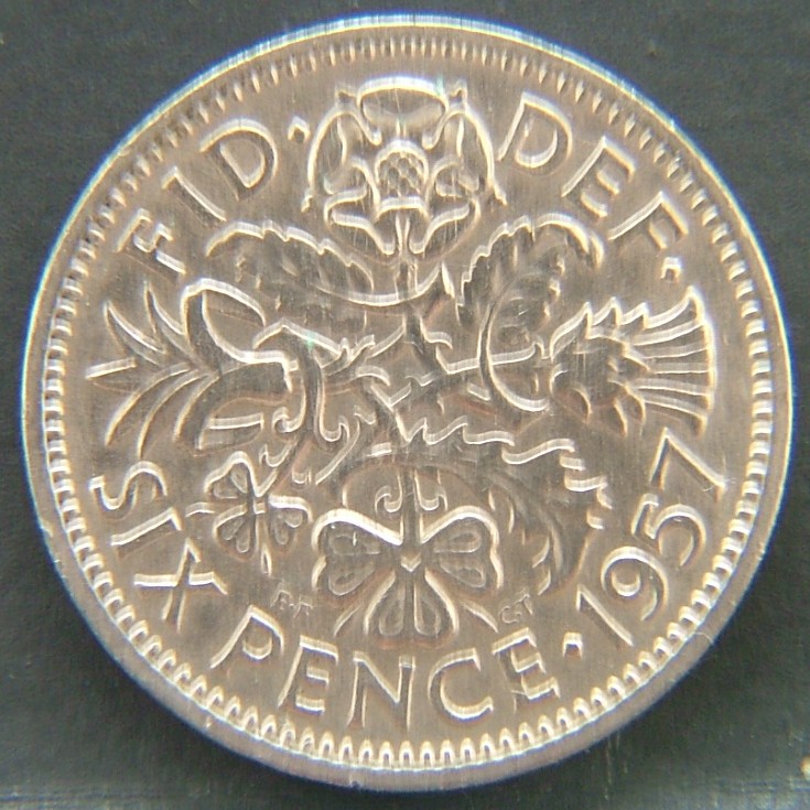 Additional view 1 of 🇬🇧 United Kingdom – Monarchs and Milestones 6 Pence 1957 coin