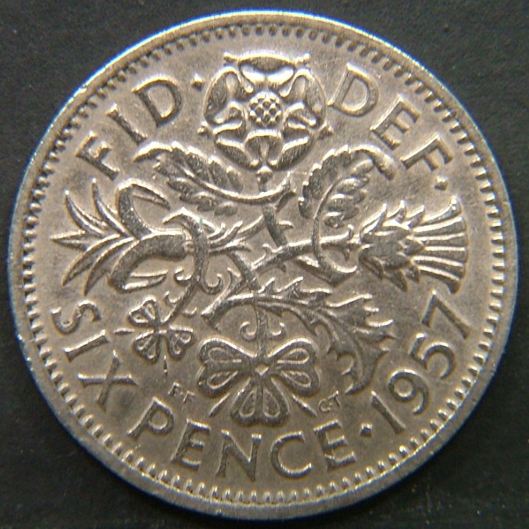 Additional view 2 of 🇬🇧 United Kingdom – Monarchs and Milestones 6 Pence 1957 coin