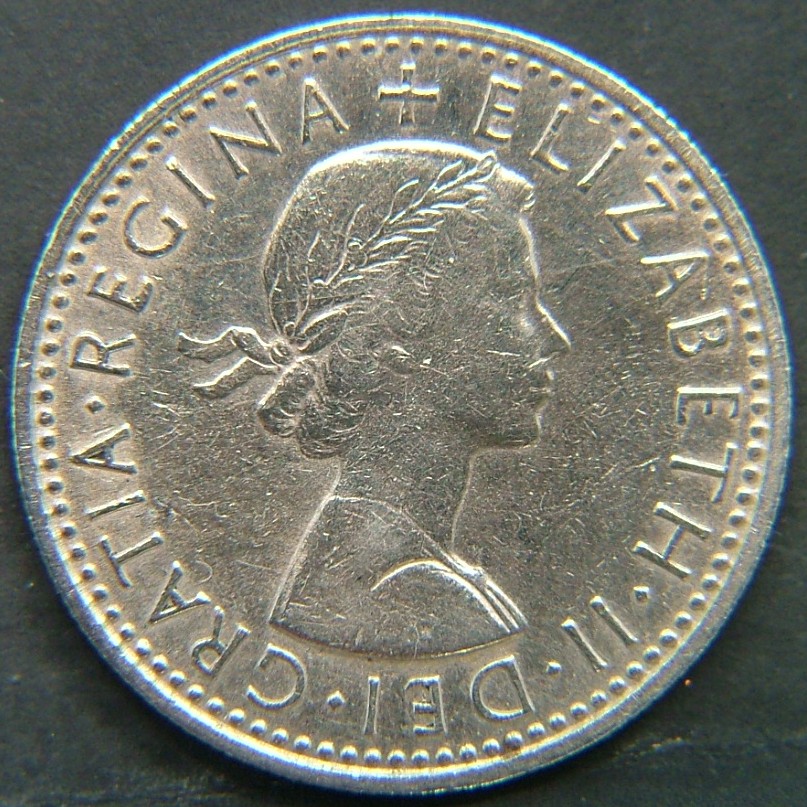 Back side of 🇬🇧 United Kingdom – Monarchs and Milestones 6 Pence 1965 coin