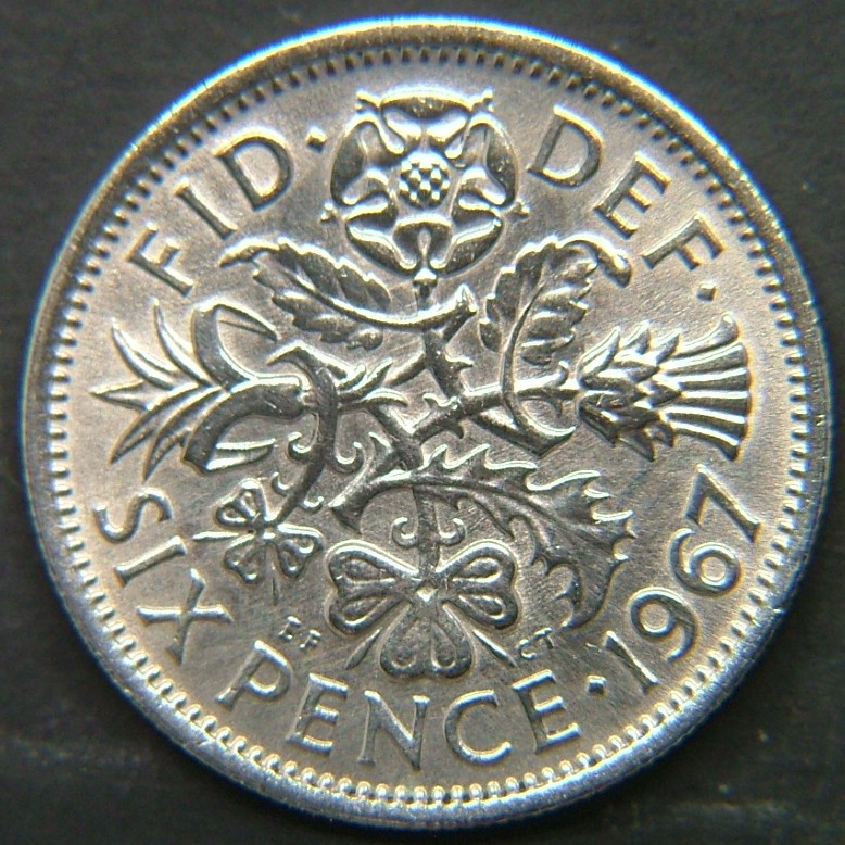 Additional view 1 of 🇬🇧 United Kingdom – Monarchs and Milestones 6 Pence 1967 coin