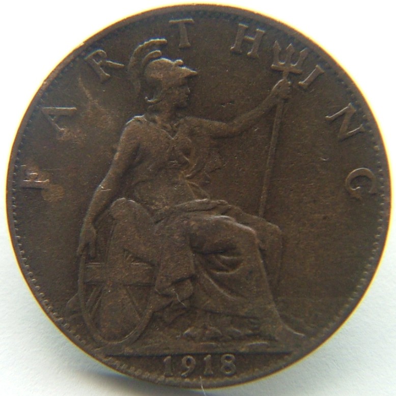 Additional view 1 of Great Britain 1 Farthing 1918 coin