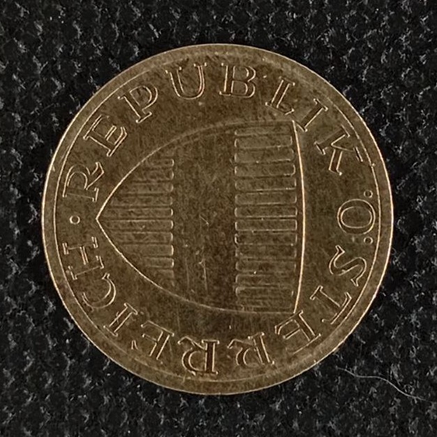 Back side of Austria 50 Groschen 1961 coin