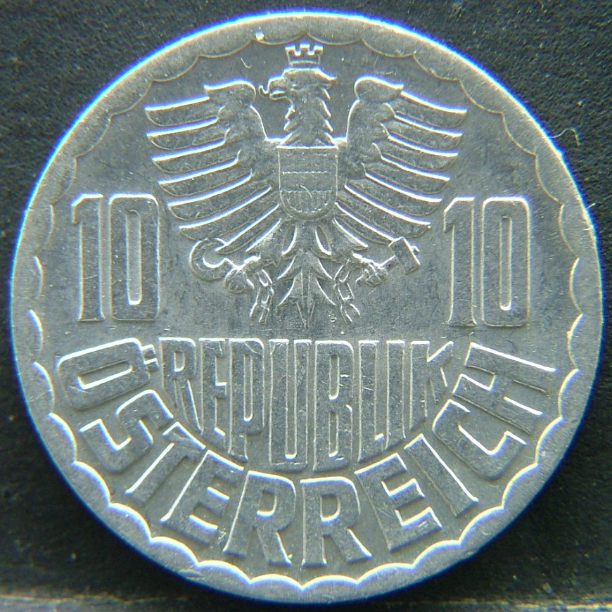 Front side of 🇦🇹 AUSTRIA – Habsburg Heirs and Republic Coins 10 Groschen 1971 coin