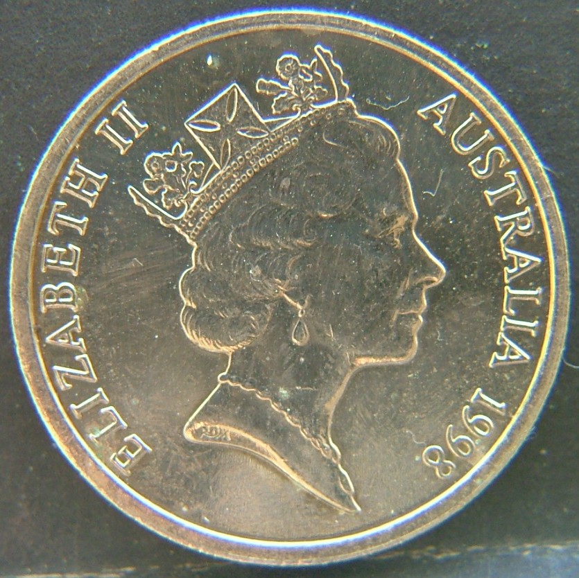 Front side of 🇦🇺 AUSTRALIA – Commonwealth Coinage 10 Cents 1998 coin
