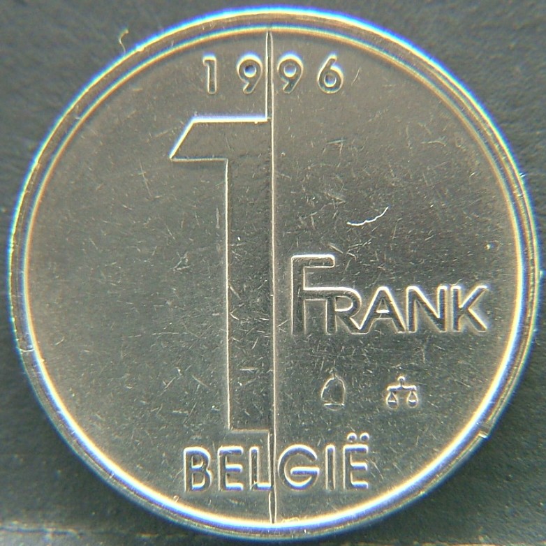 Additional view 1 of 🇧🇪 BELGIUM – Royal Portraits and National Symbols 1 Frank "Belgie" 1996 coin