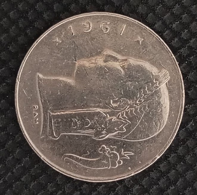 Front side of Belgium 1 Franc "Belgique'' 1961 coin