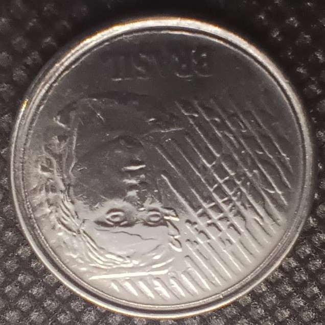 Front side of Brazil 10 Centavos 1994 coin