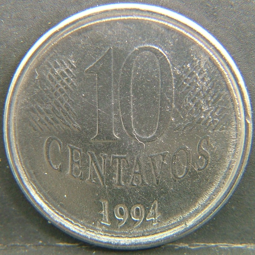 Additional view 2 of 🇧🇷 BRAZIL – From Empire to Republic 10 Centavos  1994 object