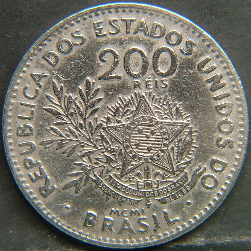 Additional view 2 of 🇧🇷 BRAZIL – From Empire to Republic 200 Reis  1901 object