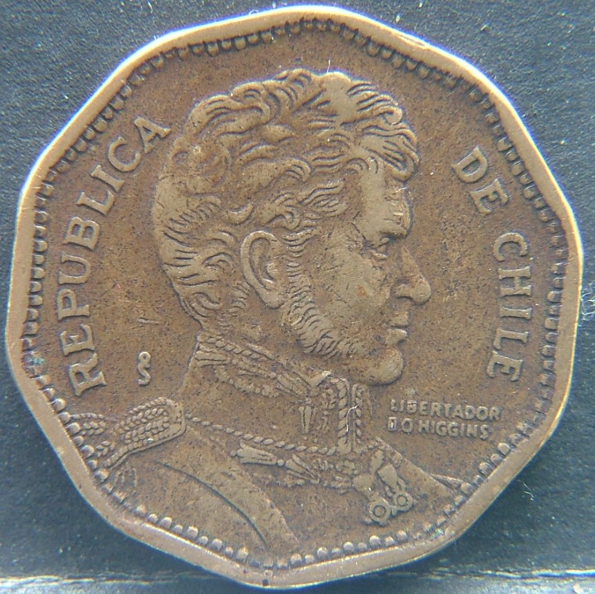 Front side of 🇨🇱 CHILE – Republican & Modern Coinage (1817–Present) 50 Pesos 1995 coin