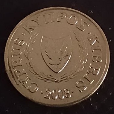 Back side of Cyprus 1 Cent 2003 coin