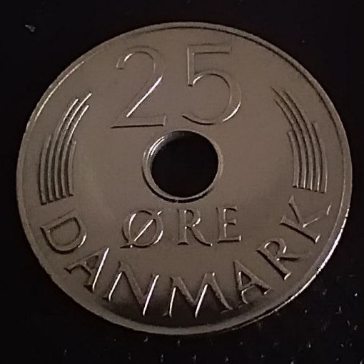 Additional view 2 of Denmark 25 Ore 1980 coin