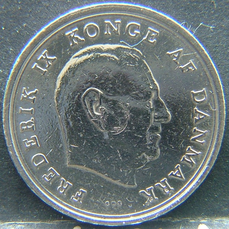 Front side of 🇩🇰 DENMARK – Viking Roots in Coinage 1 Krone 1972 coin