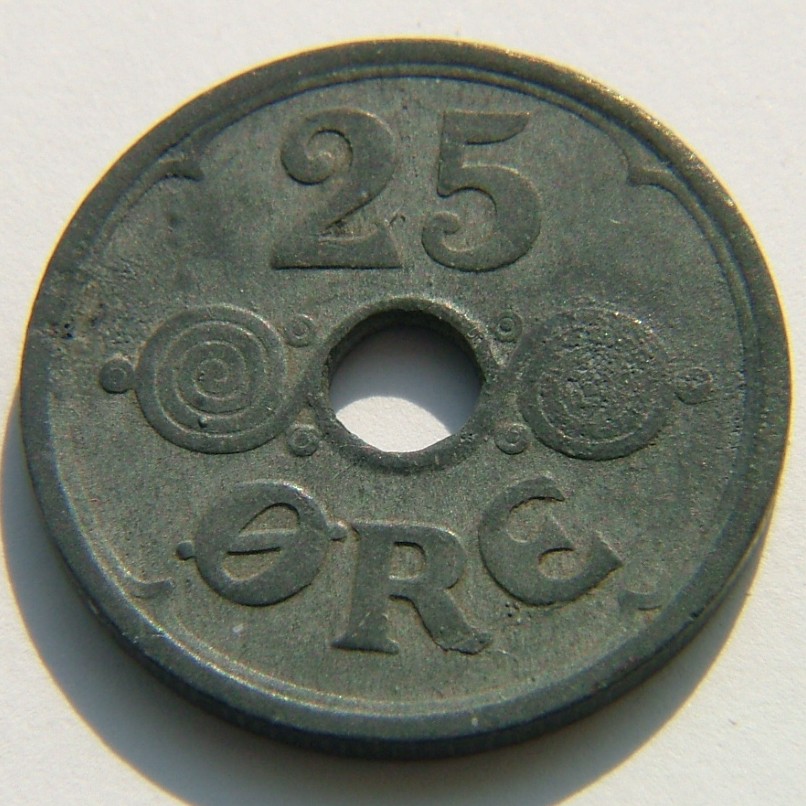 Additional view 1 of Denmark 25 Ore 1942 coin