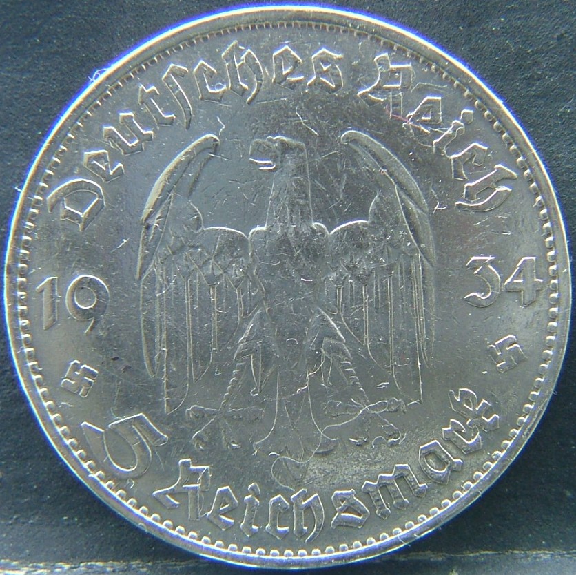 Additional view 1 of 🇩🇪 GERMANY – Unified Coins of a Divided History 5 Reichsmark  1934 object