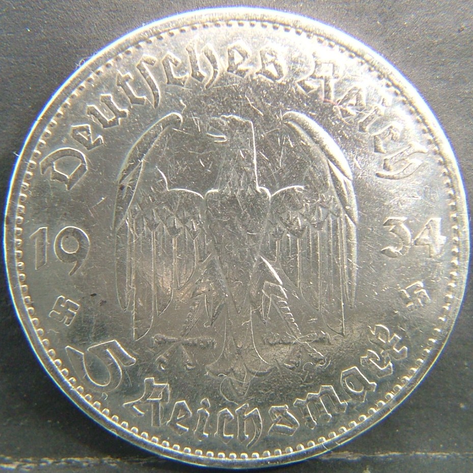 Additional view 2 of 🇩🇪 GERMANY – Unified Coins of a Divided History 5 Reichsmark  1934 object
