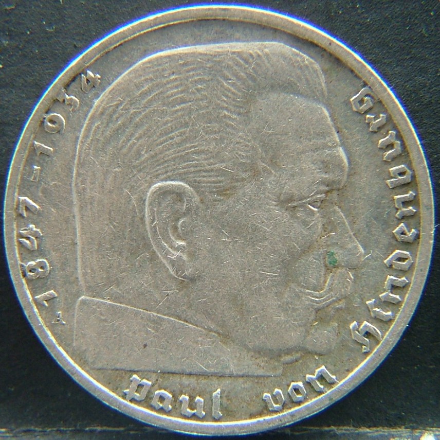 Front side of 🇩🇪 GERMANY – Unified Coins of a Divided History 2 Reichsmark "A" 1939 coin