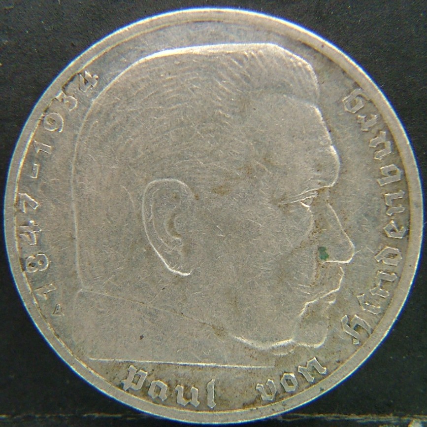 Back side of 🇩🇪 GERMANY – Unified Coins of a Divided History 2 Reichsmark "A"  1939 object