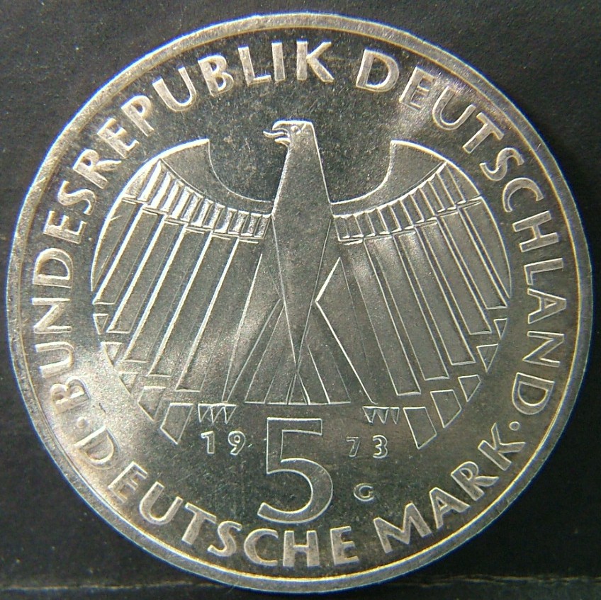 Additional view 2 of 🇩🇪 GERMANY – Unified Coins of a Divided History 5 Mark "G"  1973 object