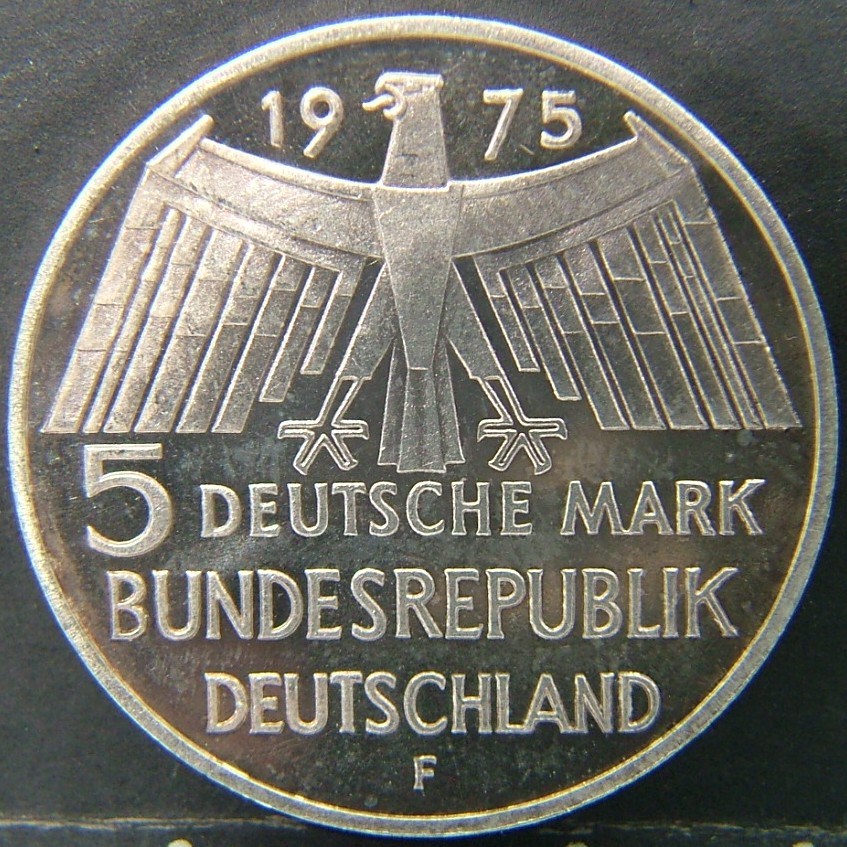Additional view 2 of 🇩🇪 GERMANY – Unified Coins of a Divided History 5 Mark "F"  1975 object