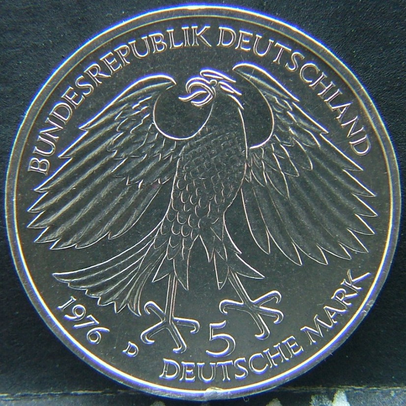 Additional view 1 of 🇩🇪 GERMANY – Unified Coins of a Divided History 5 Mark "D"  1976 object
