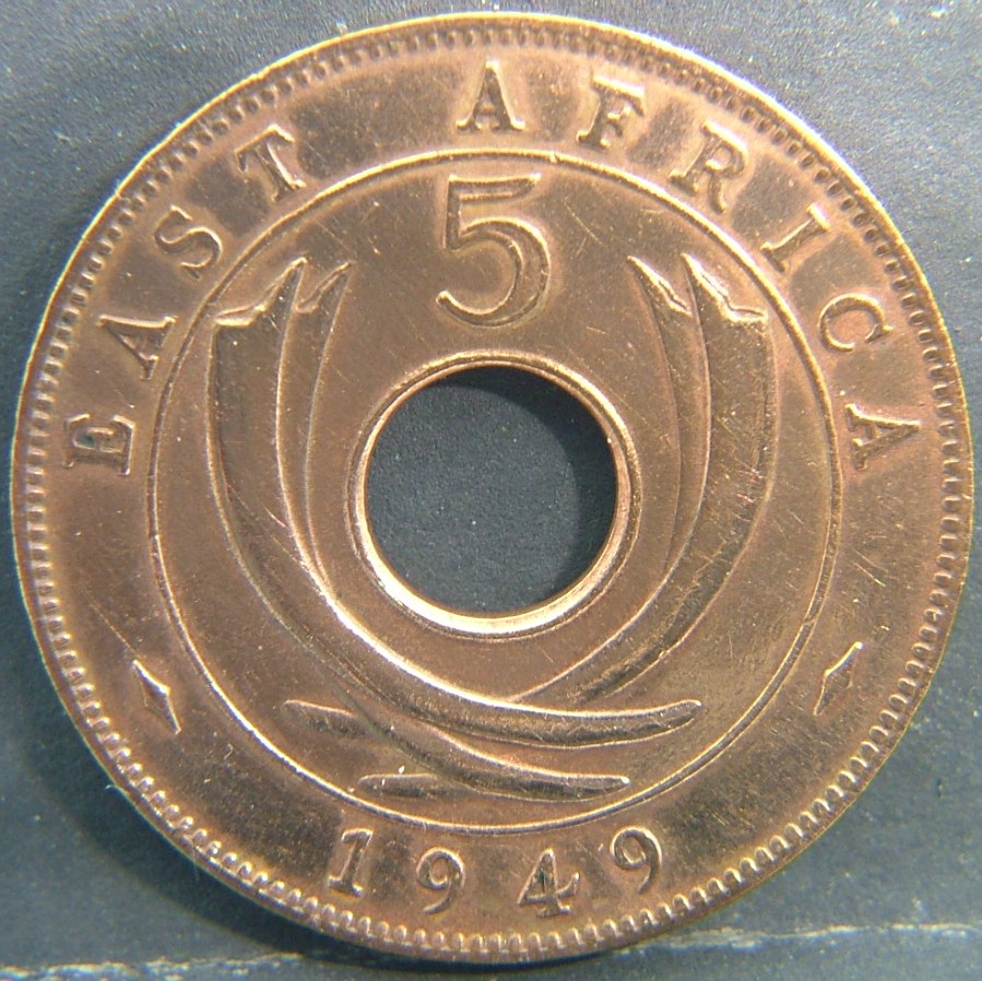 Additional view 2 of 🌍 East Africa (British) — Coins from the Colonial Crossroads of the Continent 5 Cents  1949 object