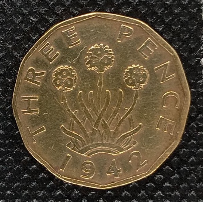 Additional view 2 of Great Britain 3 Pence 1942 coin