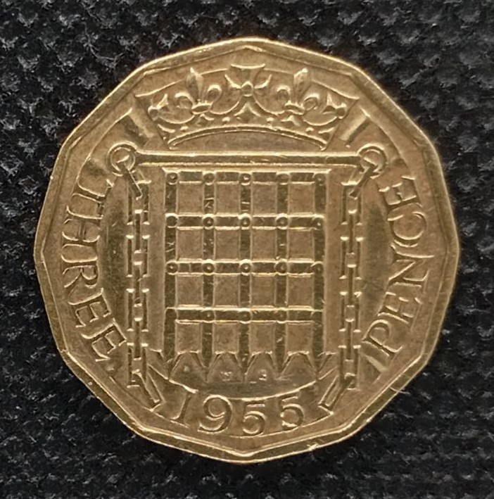 Additional view 1 of Great Britain 3 Pence 1955 coin