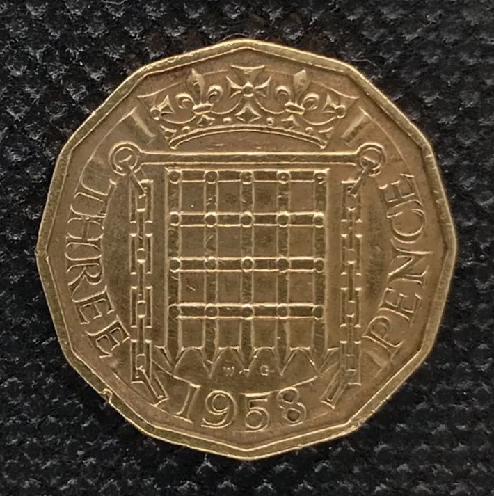 Additional view 1 of Great Britain 3 Pence 1958 coin
