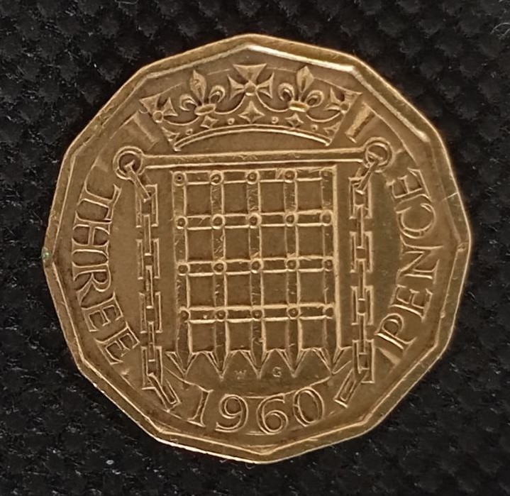 Additional view 2 of Great Britain 3 Pence 1960 coin
