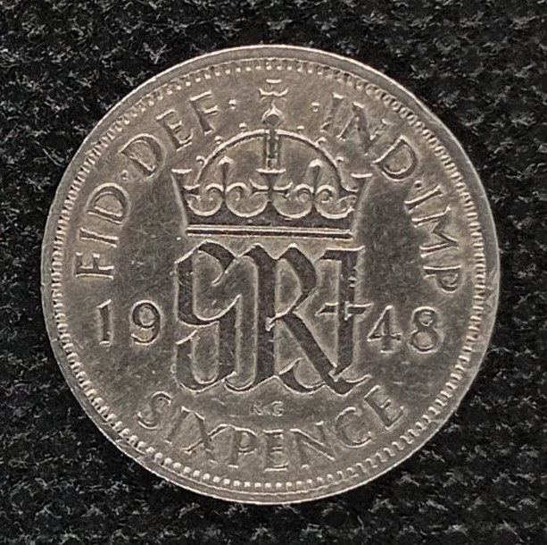 Additional view 2 of Great Britain 6 Pence 1948 coin