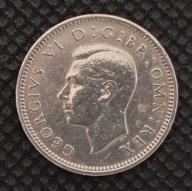 Front side of Great Britain 6 Pence 1951 coin
