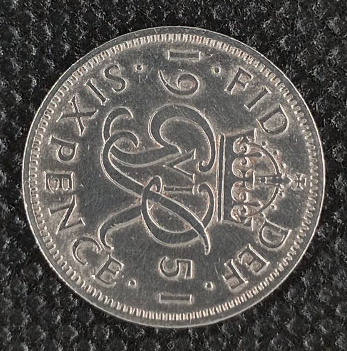 Additional view 2 of Great Britain 6 Pence 1951 coin